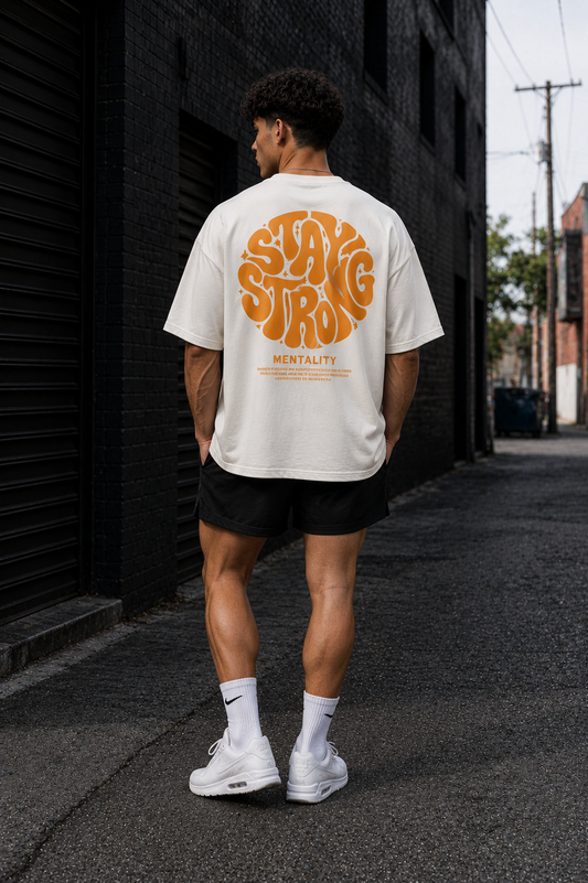 STAY STRONG Oversized Shirt (Backprint) - Unisex