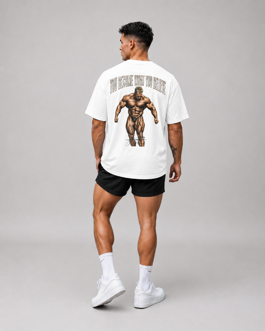 YOU BECOME WHAT YOU BELIEVE Oversized Shirt