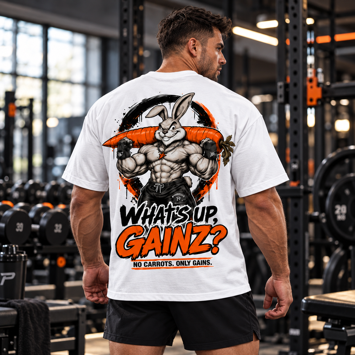 WHATS UP GAINS T-shirt oversize
