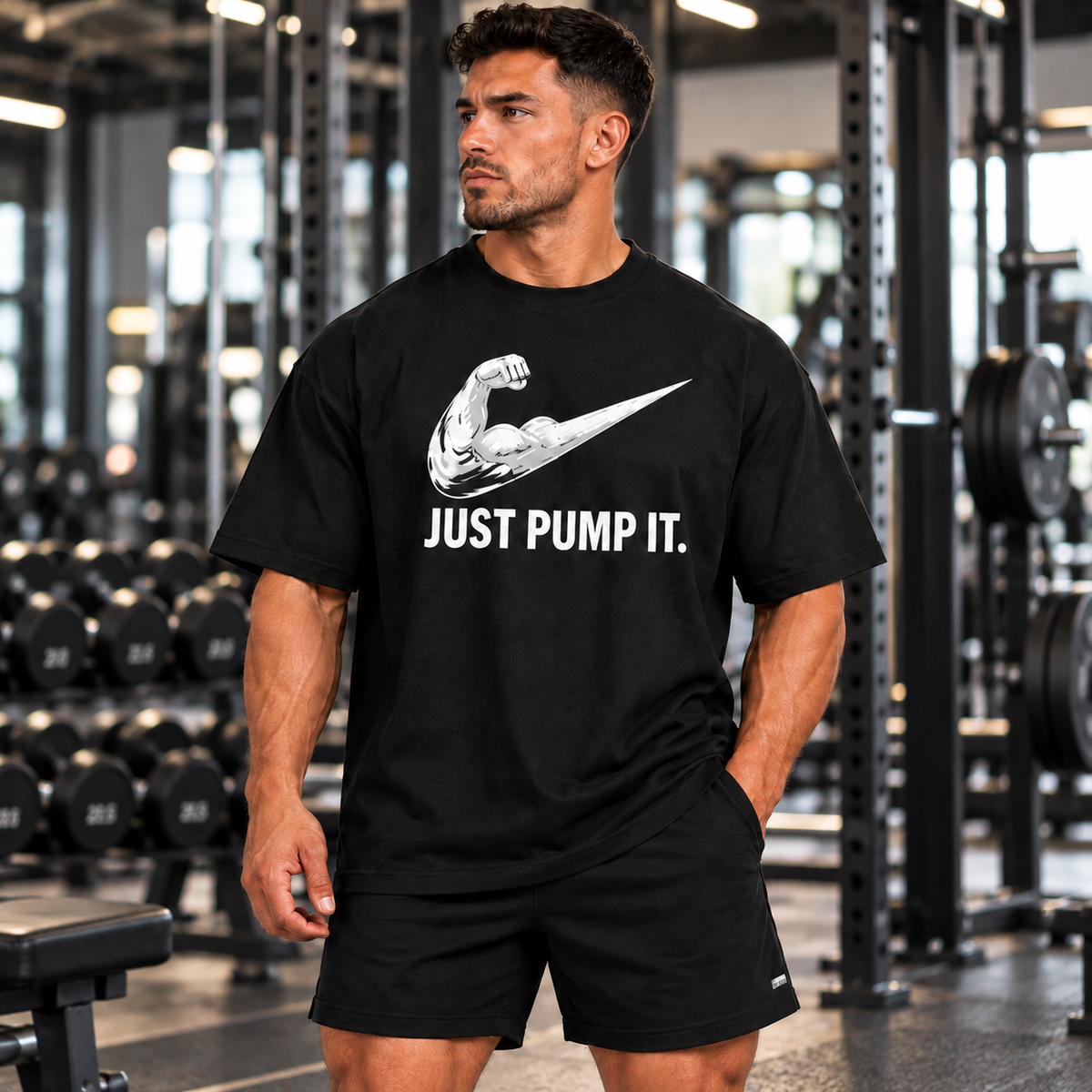 JUST PUMP IT  T-shirt oversize
