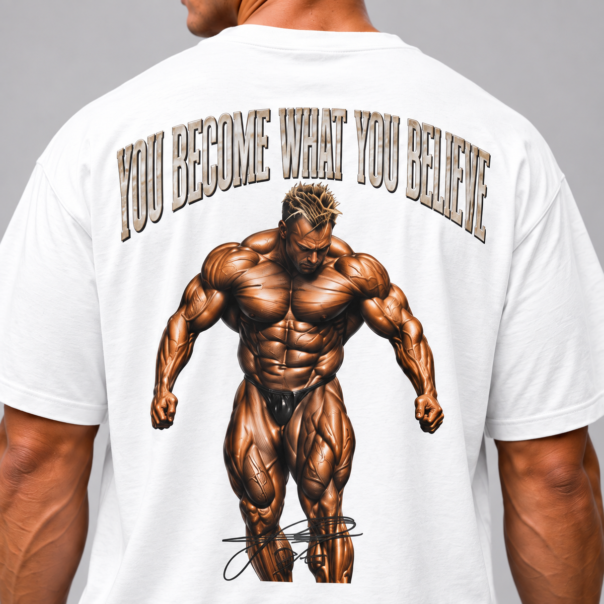 TU DEVIENS CE EN QUOI TU CROIS T-shirt Oversize