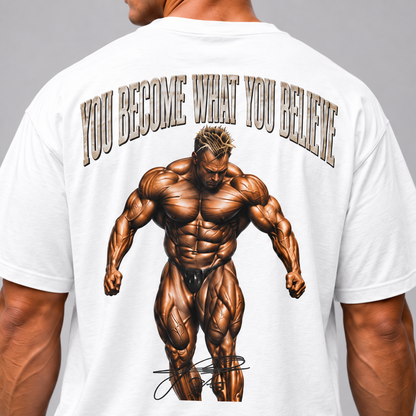TU DEVIENS CE EN QUOI TU CROIS T-shirt Oversize
