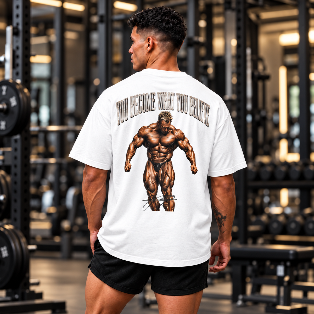 TU DEVIENS CE EN QUOI TU CROIS T-shirt Oversize