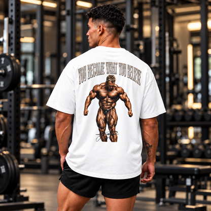 TU DEVIENS CE EN QUOI TU CROIS T-shirt Oversize
