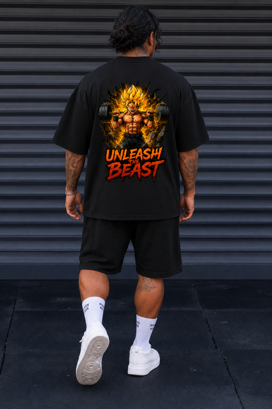 UNLEASH THE BEAST Oversized Shirt (Backprint) - Unisex