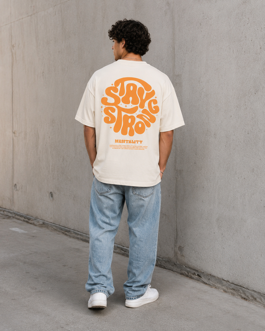 STAY STRONG Oversized Shirt (Backprint) - Unisex