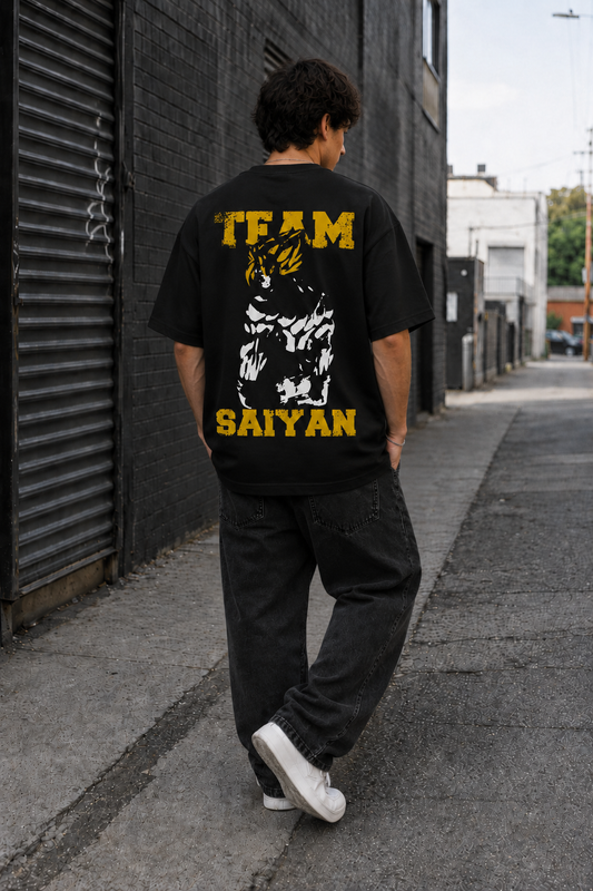 TEAM SAIYAN Oversized Shirt (Backprint) - Unisex