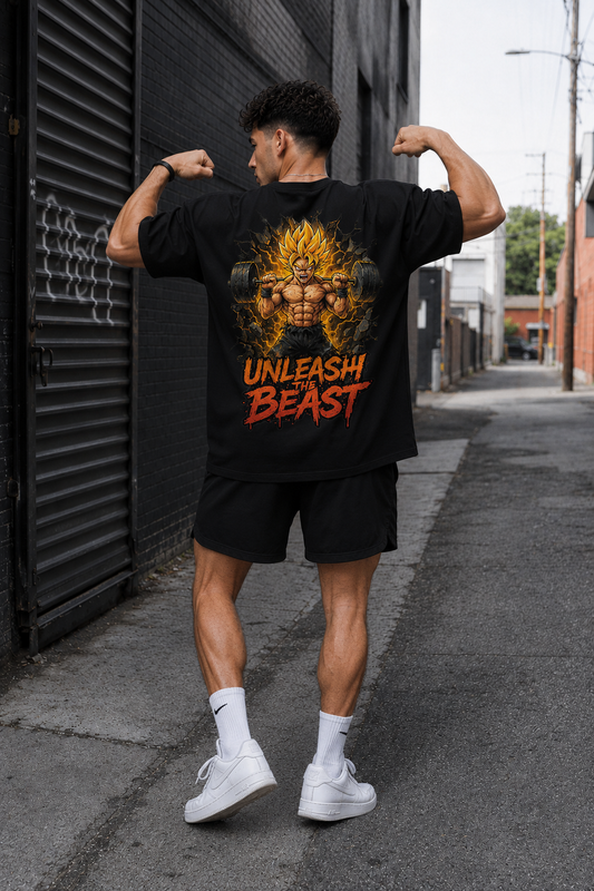 UNLEASH THE BEAST Oversized Shirt (Backprint) - Unisex