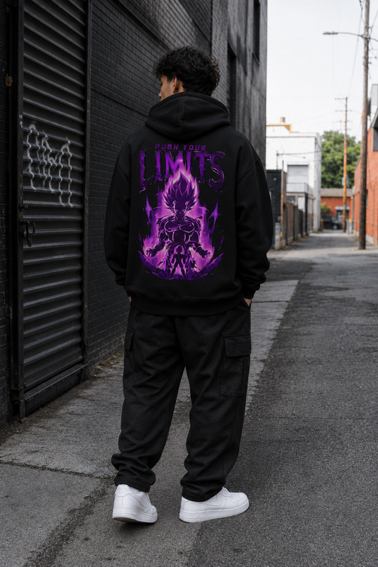 VEGETA PY LIMITS Oversized Premium-Hoodie (Backprint) - Unisex