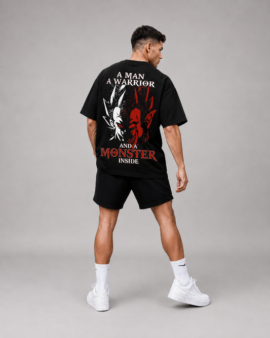 MONSTER INSIDE Oversized Shirt (Backprint) - Unisex