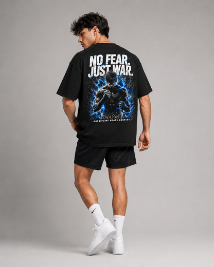 NO FEAR JUST WAR Oversized Shirt