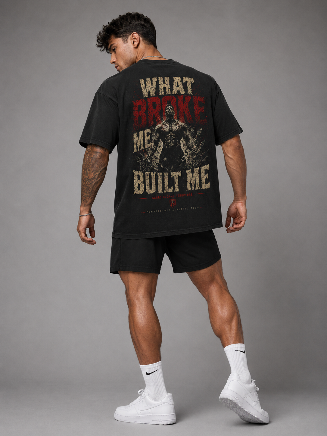 WHAT BROKE ME BUILT ME Oversized Shirt