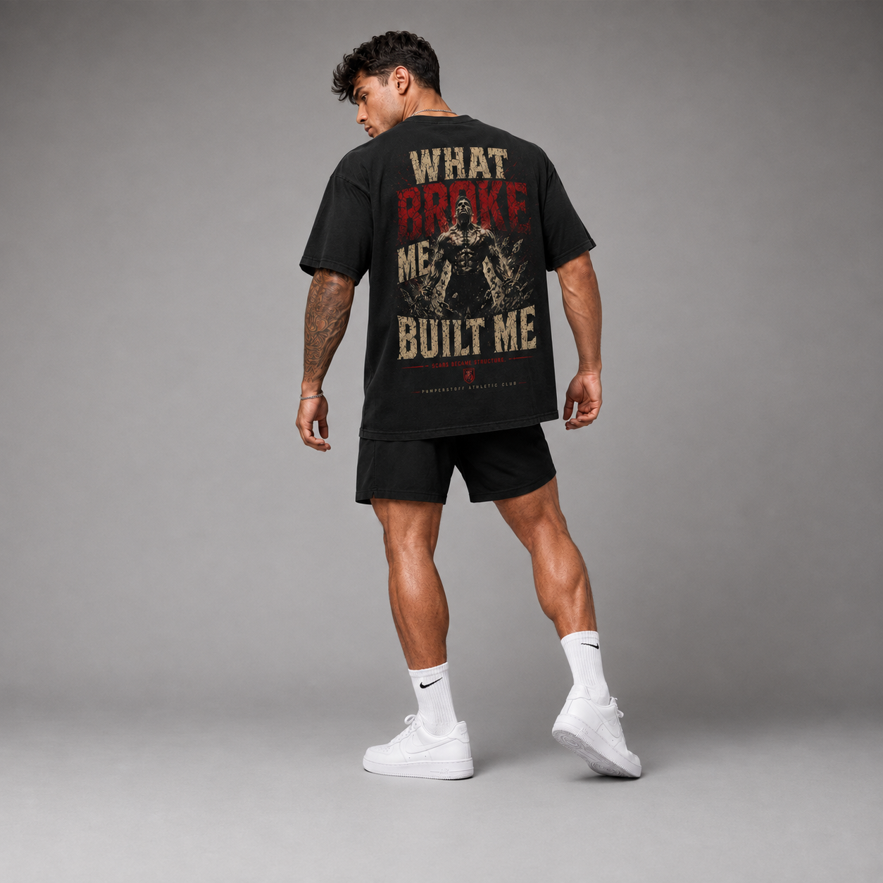 WHAT BROKE ME BUILT ME Oversized Shirt