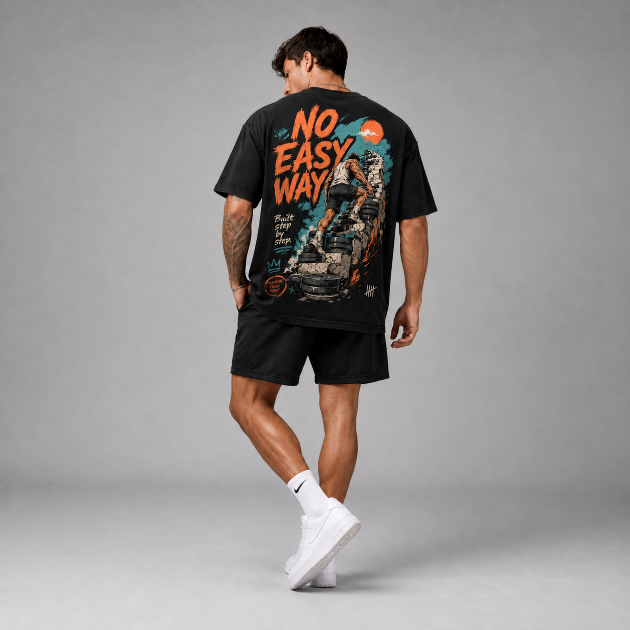 NO EASY WAY Oversized Shirt