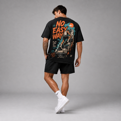 NO EASY WAY Oversized Shirt