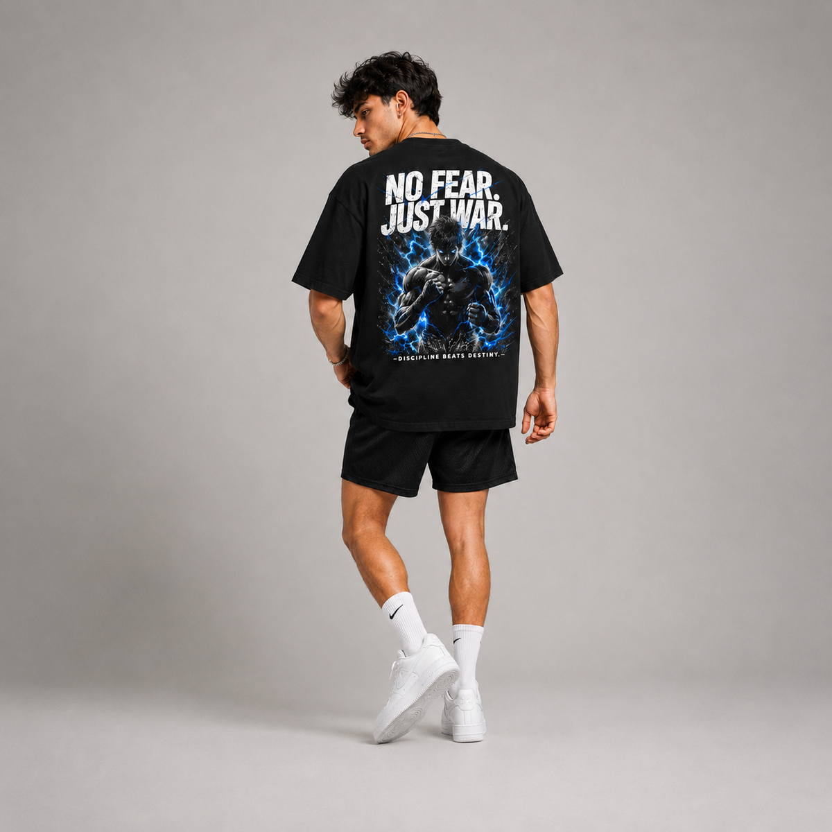 NO FEAR JUST WAR T-shirt oversize