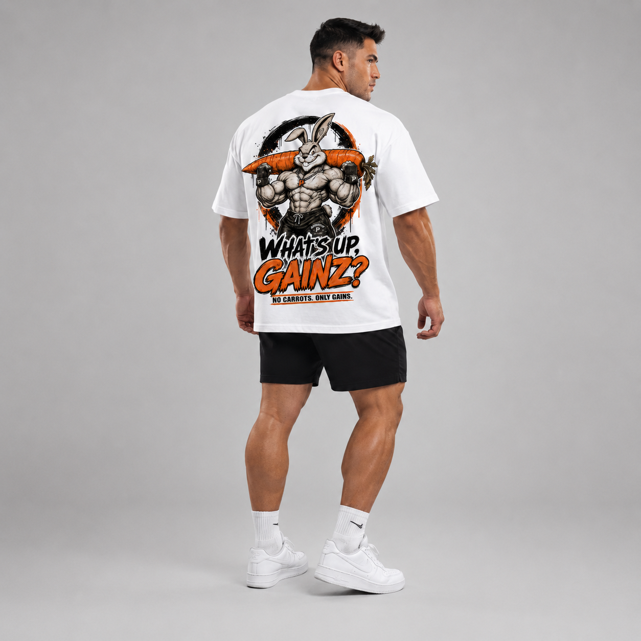 WHATS UP GAINS Oversized Shirt
