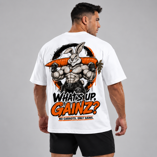 WHATS UP GAINS Oversized Shirt
